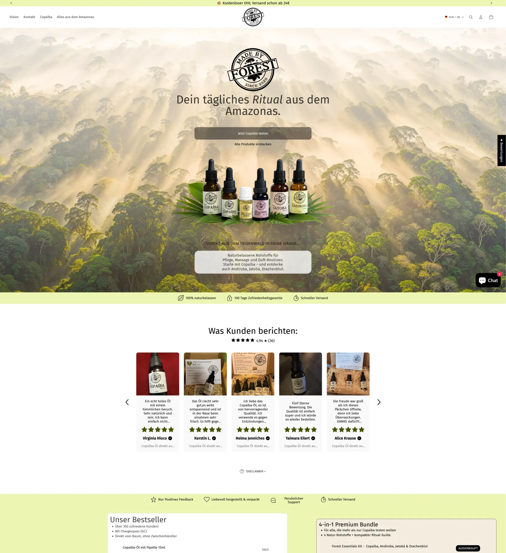 Website-Projekt MadeByForest