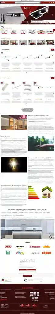 kalb-Licht.de in der Desktop-Ansicht